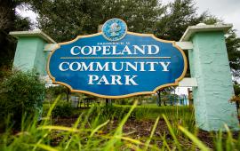 Copeland Park sign