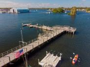 dock and kayak launch at Kings Bay Park