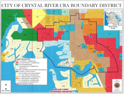 City of Crystal River CRA Boundary District Map