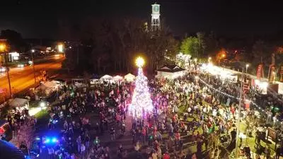 Town Square during the Christmas Festival