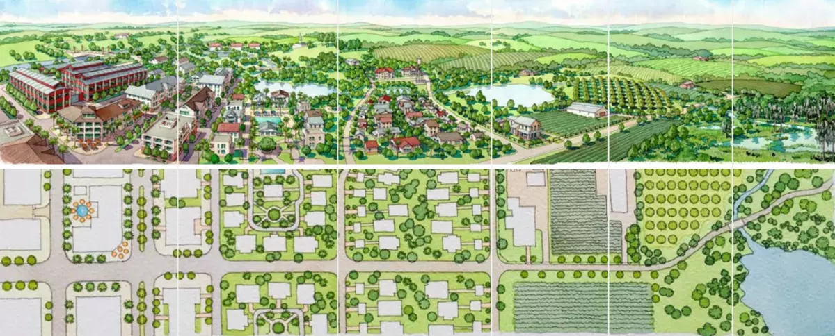 Image of context specific zoning through a form-based code
