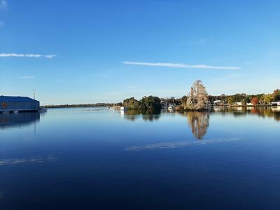 View from Kings Bay Park dock overlooking the water