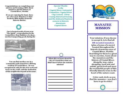 Manatee Mission page 1