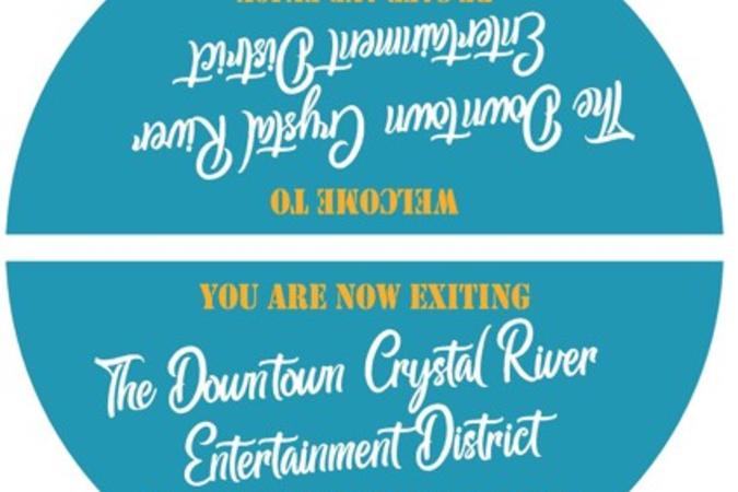 Entertainment District Sidewalk Marker
